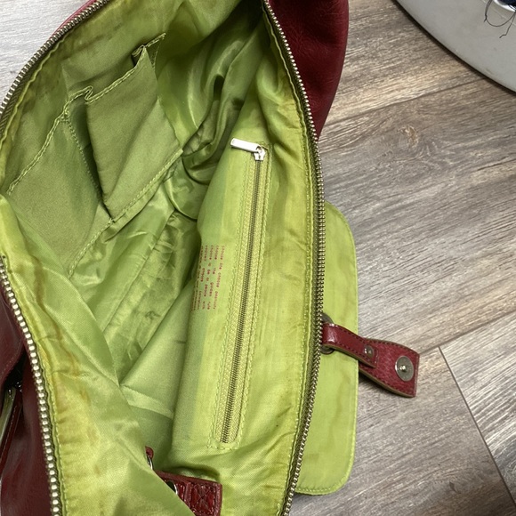 Matt & Nat Red Vegan PVC Messenger Bag - Picture 9 of 16